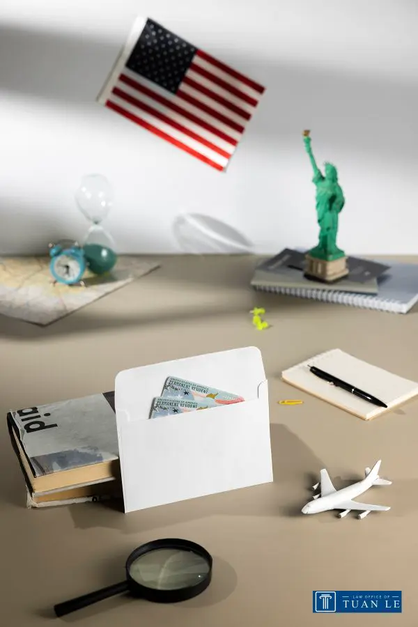 A table with passport